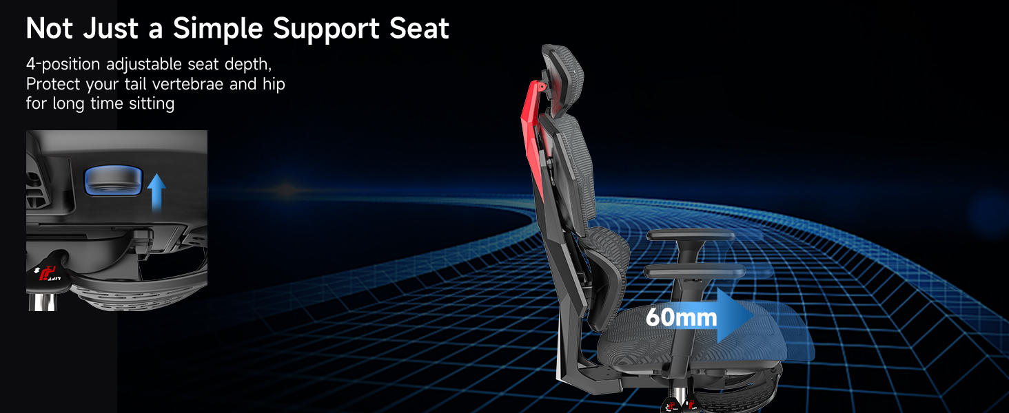 PatioMage Gaming Chair with Footrest Ergonomic Office Chair