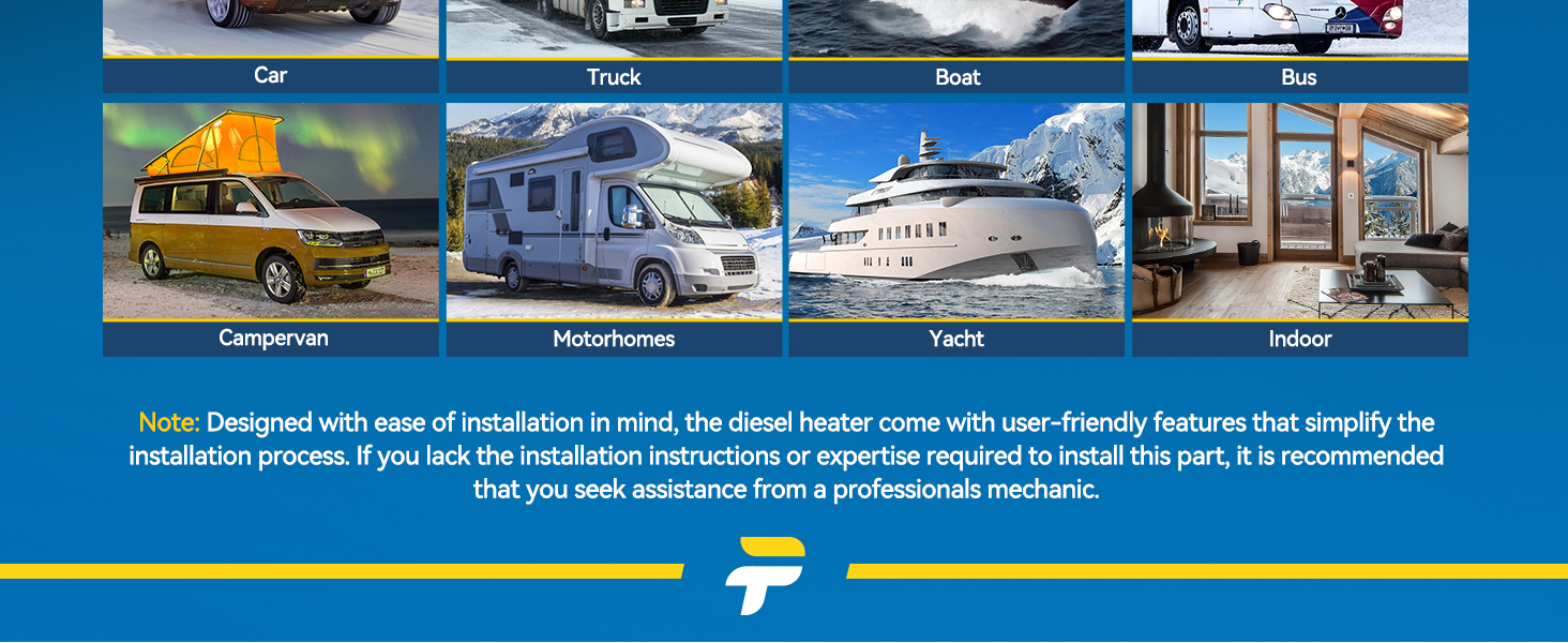 a boat and a motor home