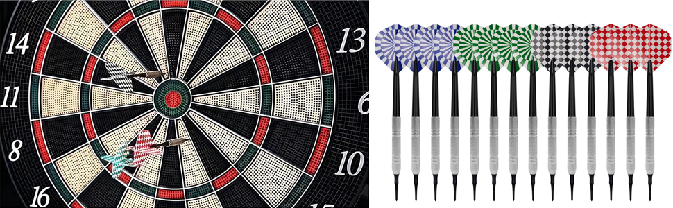 ダーツ 矢 12本 14g ハウスダーツ ソフトダーツセット 初心者・初中級 者向け 入門用 練習用 入門級家庭用ダーツ 初心者 忘年会 イベントに活躍…