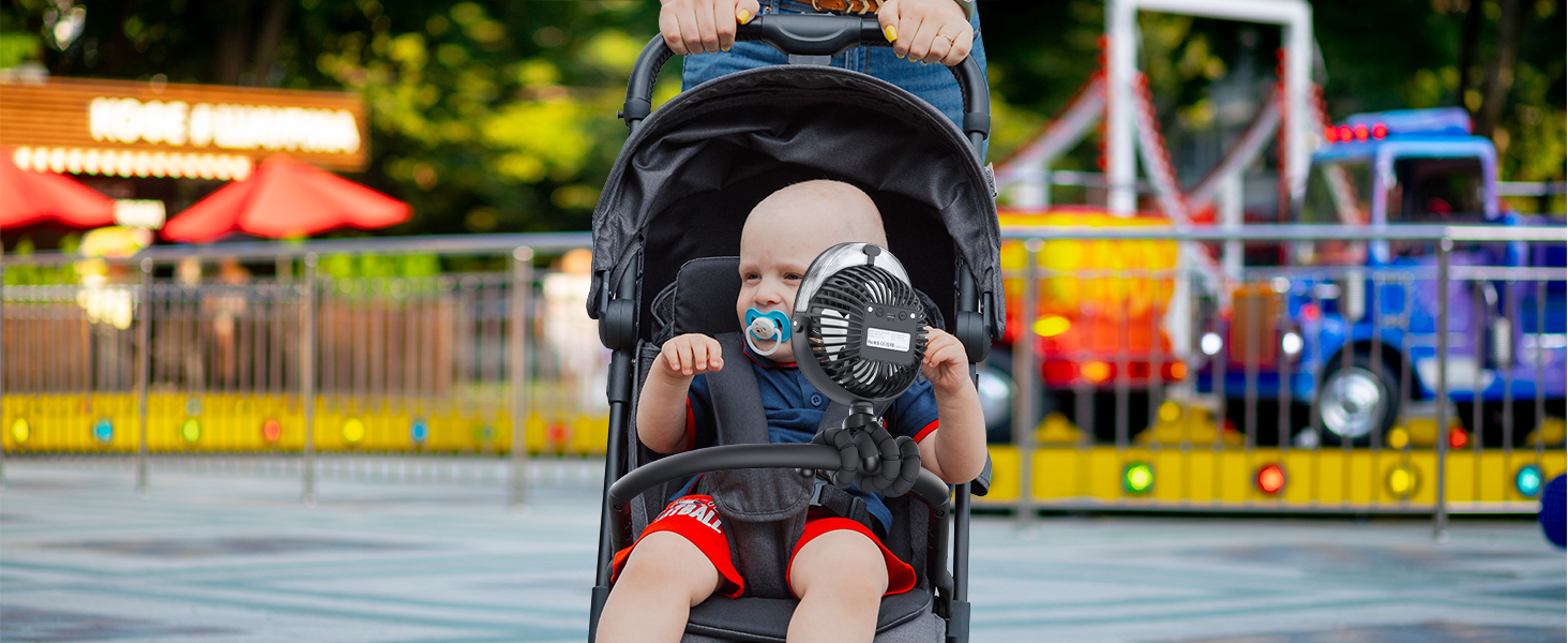 amacool stroller fan battery powered