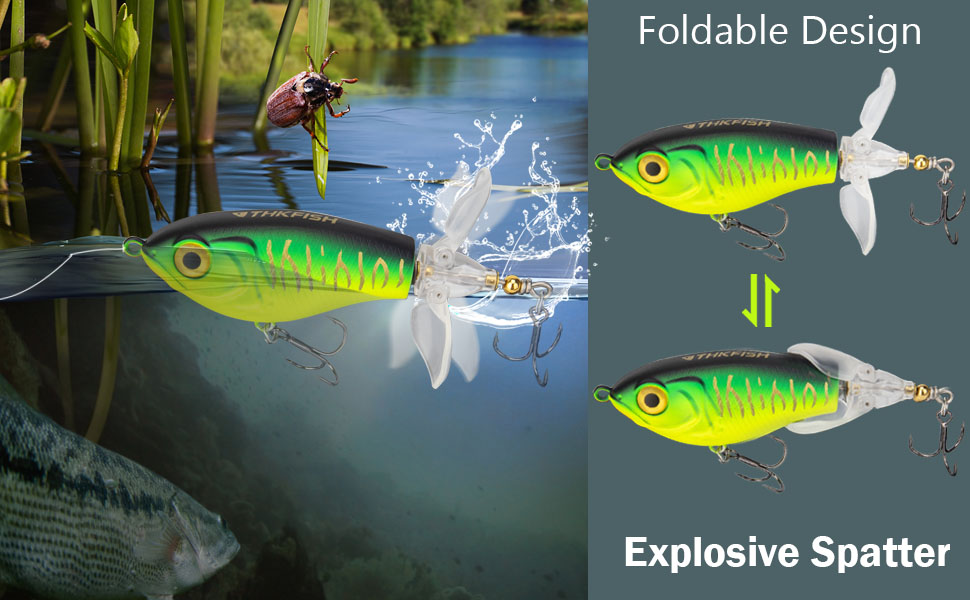 Amazon | THKFISH トップウォータールアー バス釣り セット
