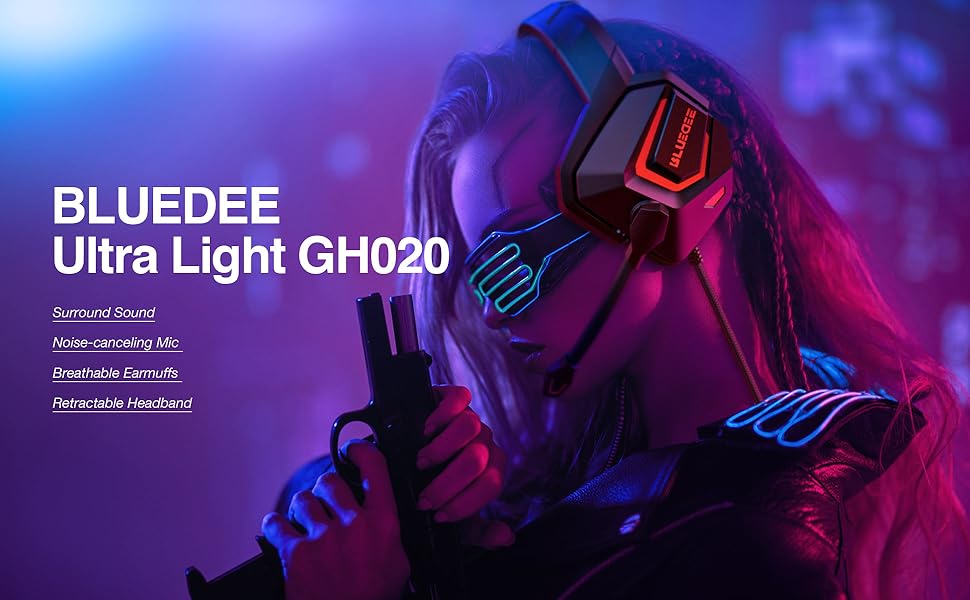 BLUEDEE Ultra Light Gaming Headset