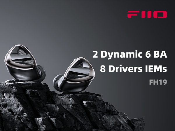 Amazon.com: FiiO FH19 HiFi IEM Earphone| 2 Dynamic+ 6 BA