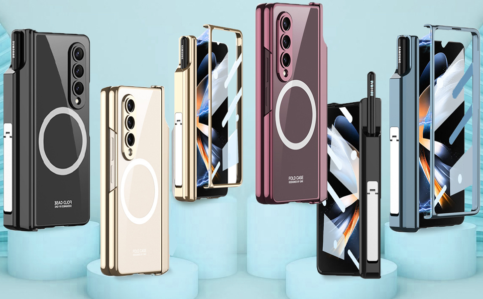 NINKI Compatible Samsung Galaxy Z Fold 4 Case Clear