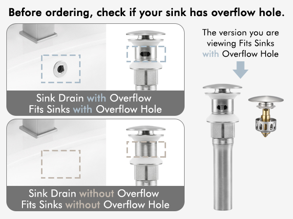 finanshe　4K1 KES Bathroom Sink Faucet Single Hole Bathroom Faucet & Sink