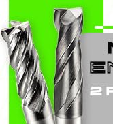 SHARPRO 6mm Shank 6mm Cutting DIA. Carbide Square End Mill 2 Flute AlCrN Coated CNC Milling Bit, ...