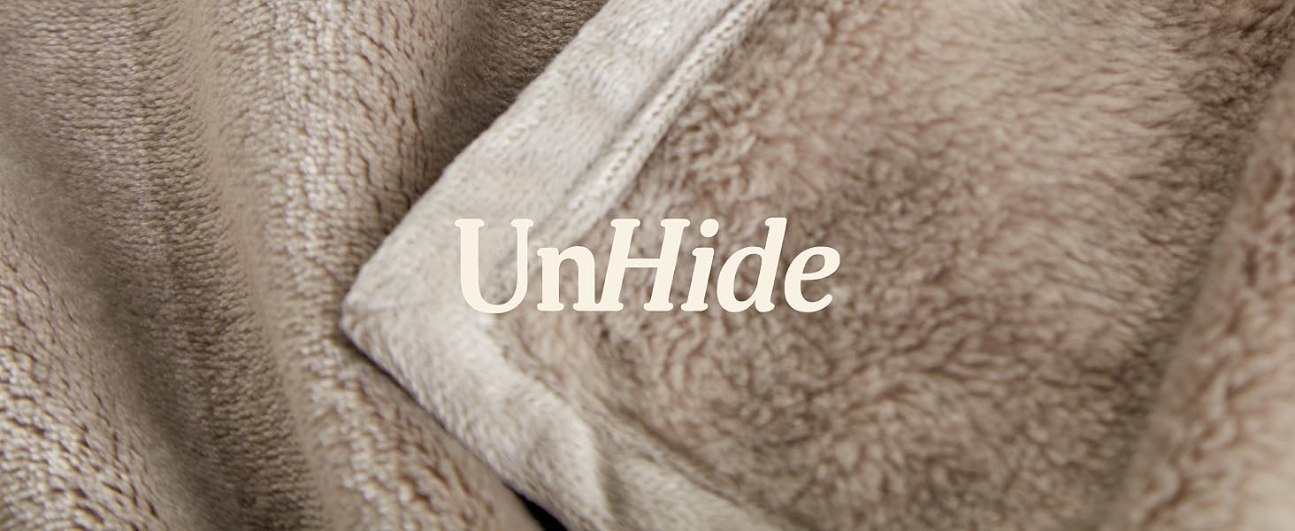 UnHide Lil Marsh Traveler Travel Blanket Faux Fur Blanket Durable, Lightweight