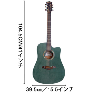 LEG アコースティックギター スプルース ピックアップ付属 とケース付き LEG アコースティックギター スプルース ピックアップ付属 と
