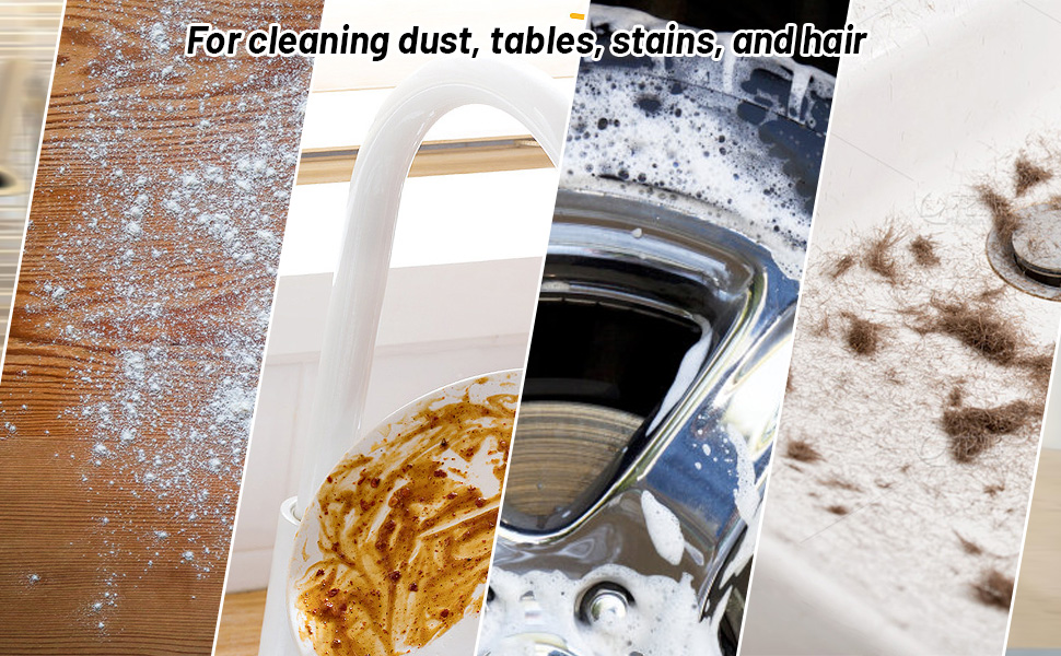 HUAKENER 4 Pack Damp Duster, Reusable Cleaning Sponge