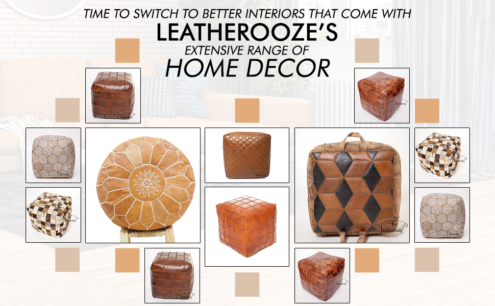 Pouf ottoman Leatherooze SPN-FOR1