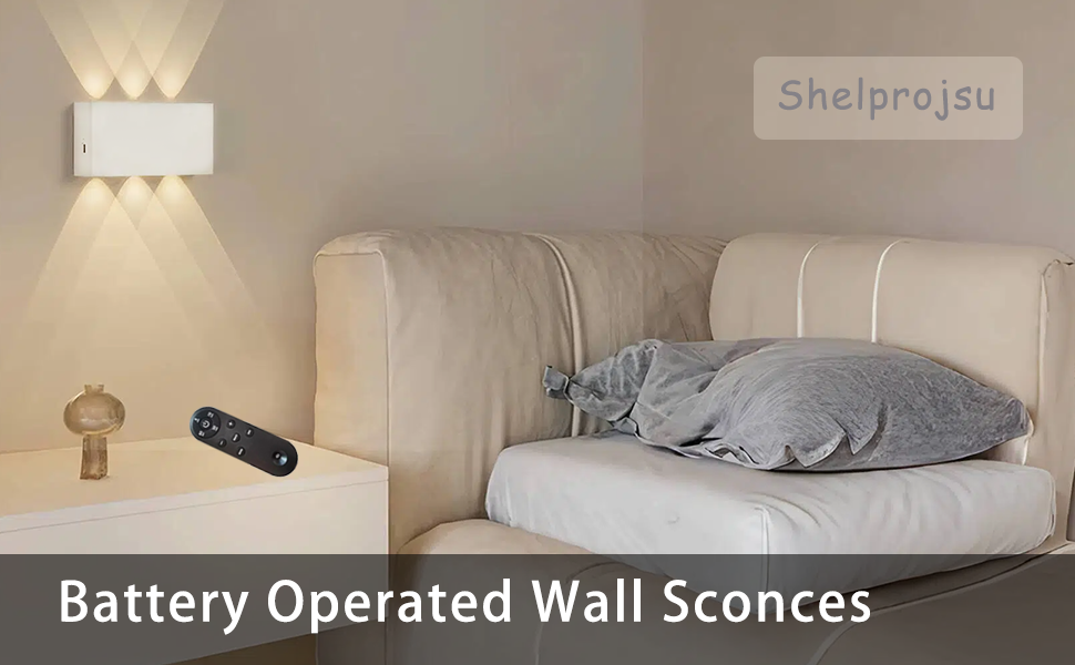 Battery operated wall sconces