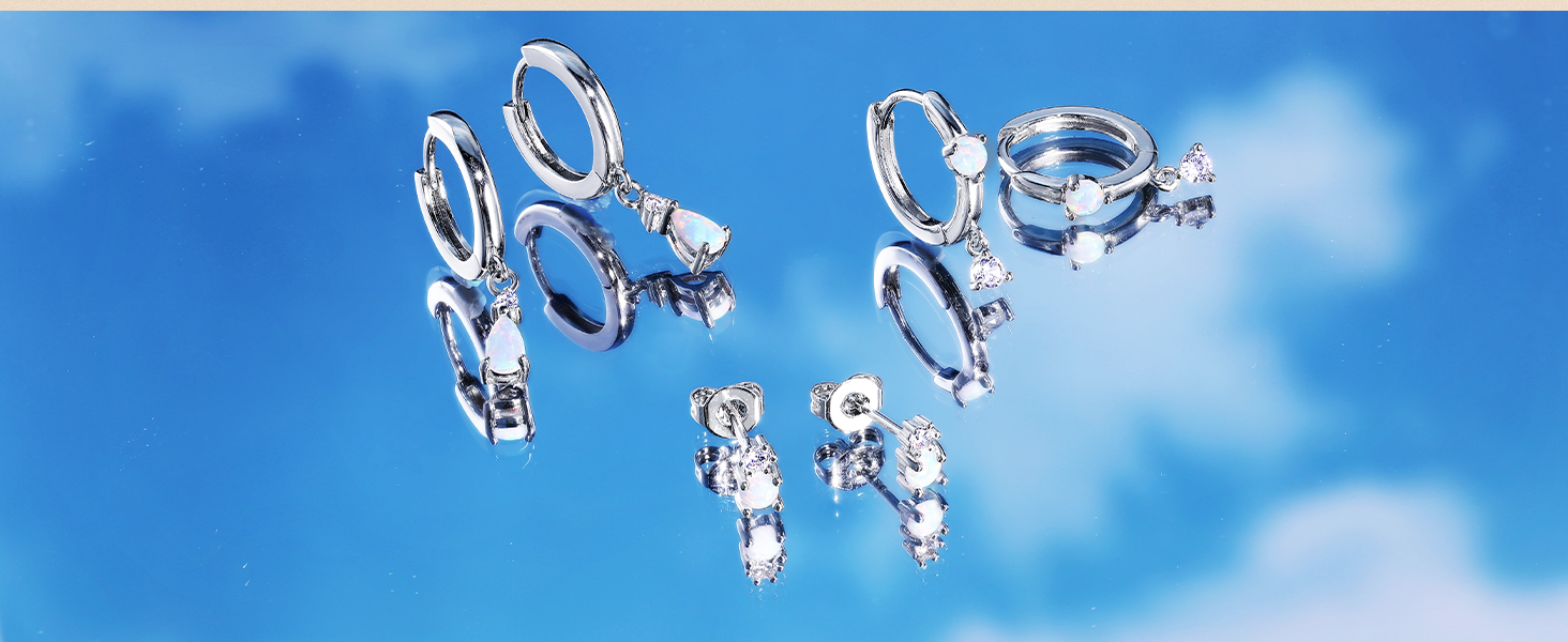 OPAL EARRING STACKS