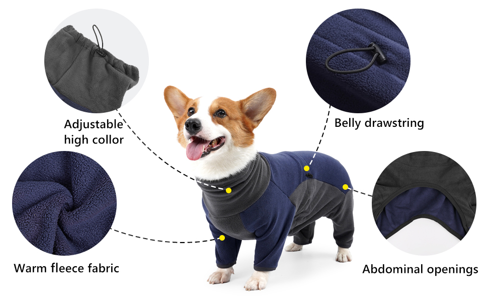 Etdane Dog Winter Coat Warm Fleece Cold Weather Jackets