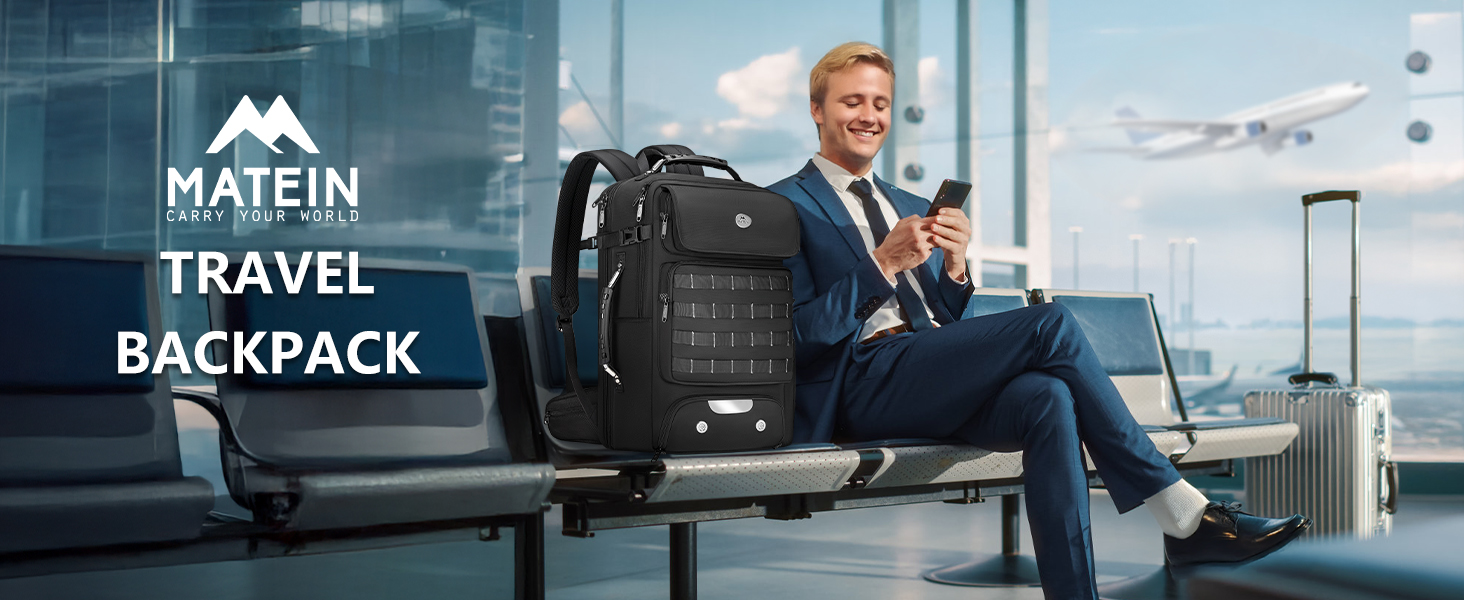 Travel backpack for men
