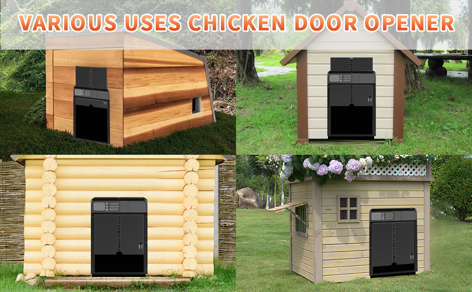 Newcastle Automatic Chicken Coop Door Poultry Auto Coop Doors Opener Aluminum
