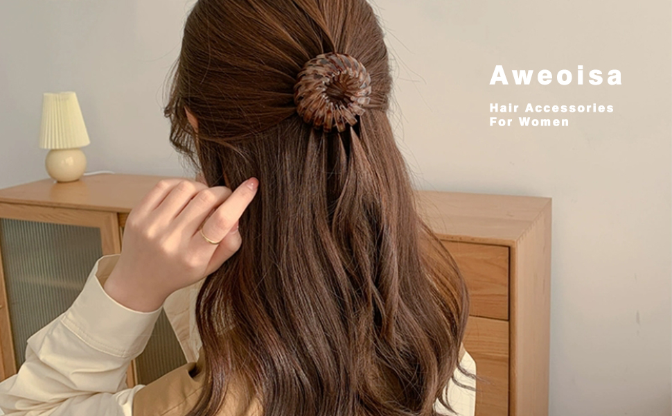 Aweoisa 3PCS Hair Accessories For Women,Bird Nest Magic