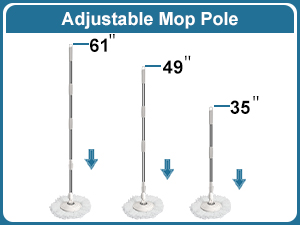 spin mop and bucket separate clean and dirty water
