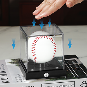 acrylic baseball display case light up
