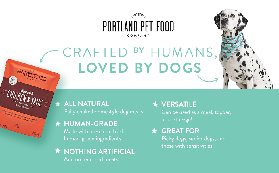 Crafted by Humans, Loved by Dogs - All natural, human-grade, versatile, premium ingredients