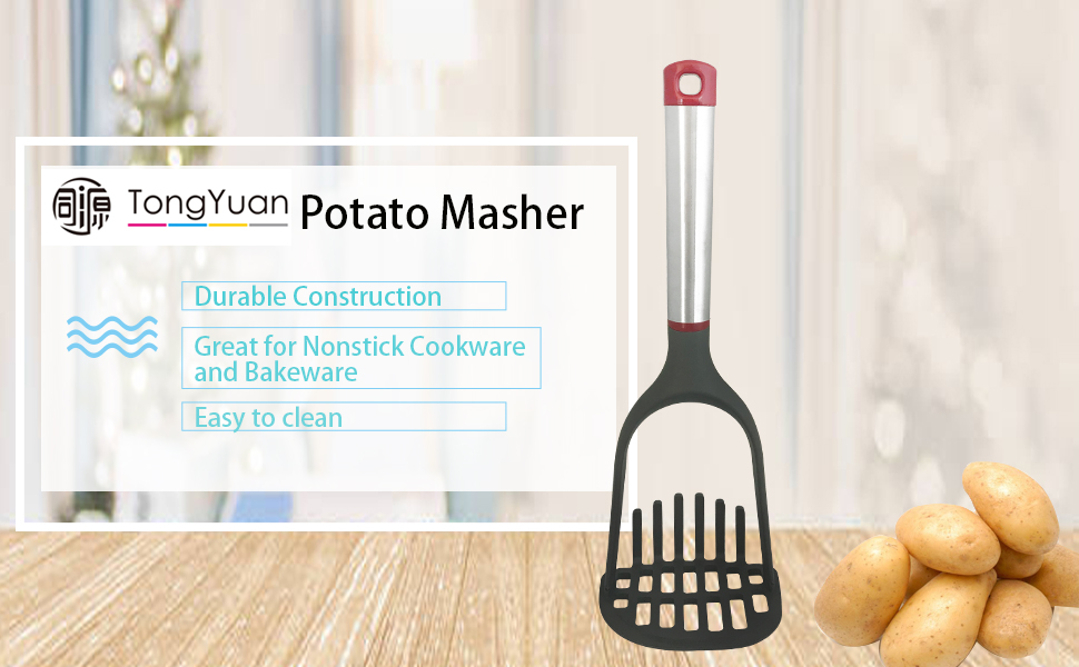 Non Scratch Potato Masher Versatile Masher Hand Tool and