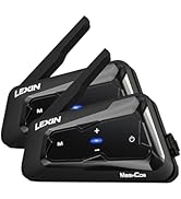 LEXIN B4FM BluetoothインカムDual Pack インターコム バイクインカム Bluetooth5.0 10人同時通話 防水