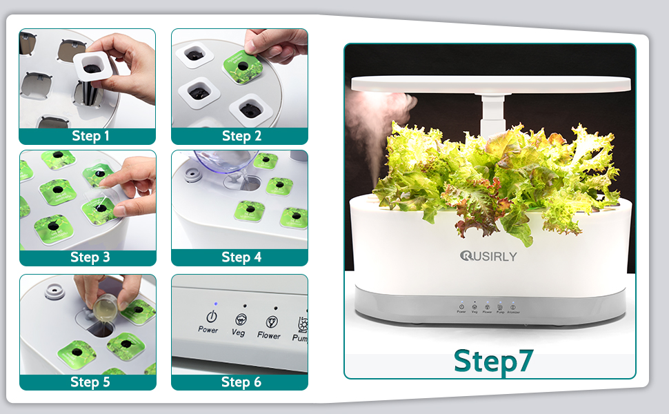 Misting 11 Pods Hydroponic Growing System