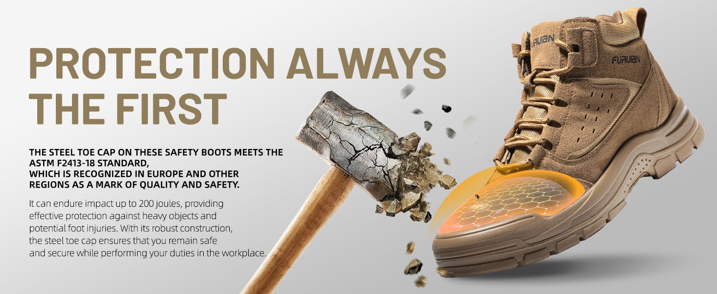 anti smashing steel toe wedge mens work boots work shoes