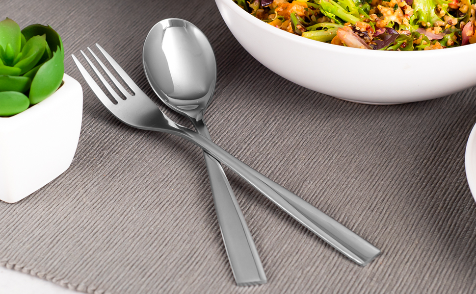 set cutlery dinner knife fork spoon teaspoon kitchen sets piece stainless steel wedding gift