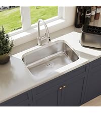 Blenzia 27 Inch Undermount Kitchen Sink 18 Gauge Stainless