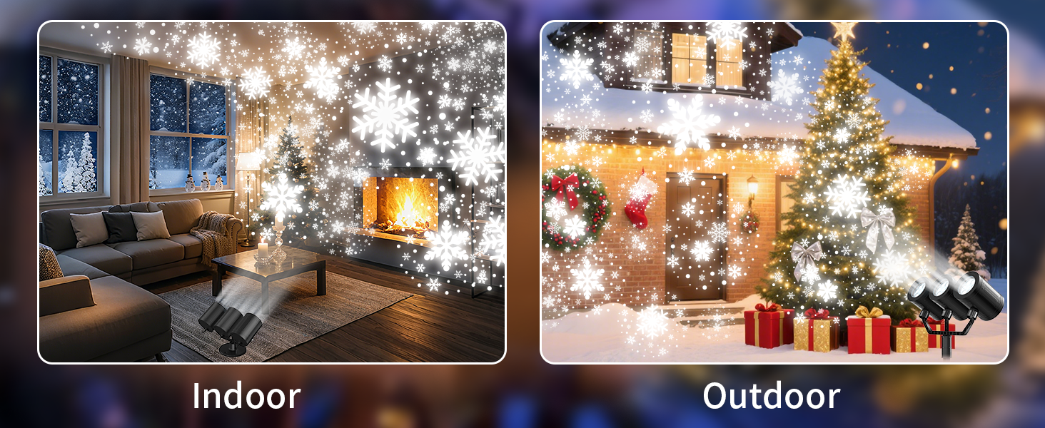 christmas snowflake projector