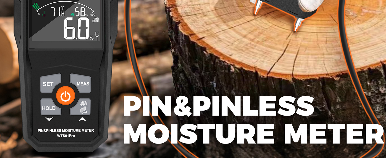 pin&pinless moisture meter