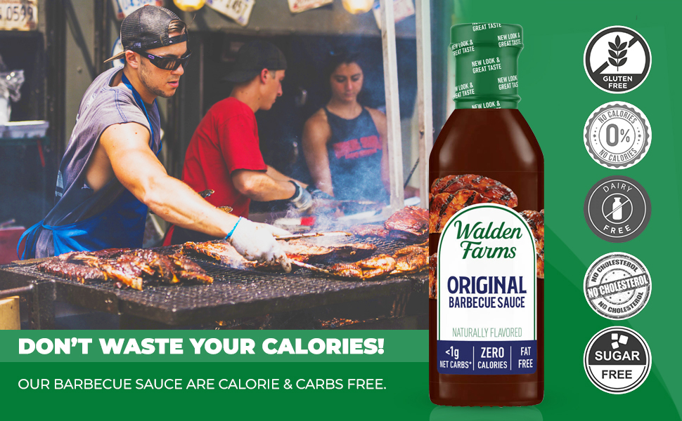 Walden Farms Sugar Free BBQ Sauce, Original Flavor, 12oz