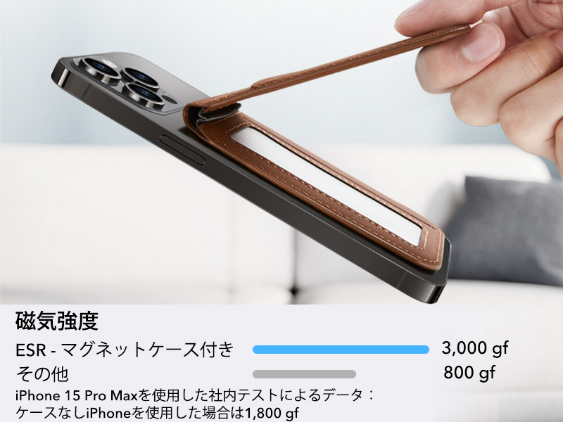 Amazon.co.jp: [ESR] magsafe カードケース スマホスタンド