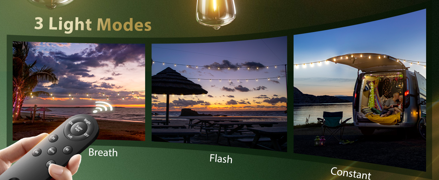 102FT(96+6) Solar String Lights