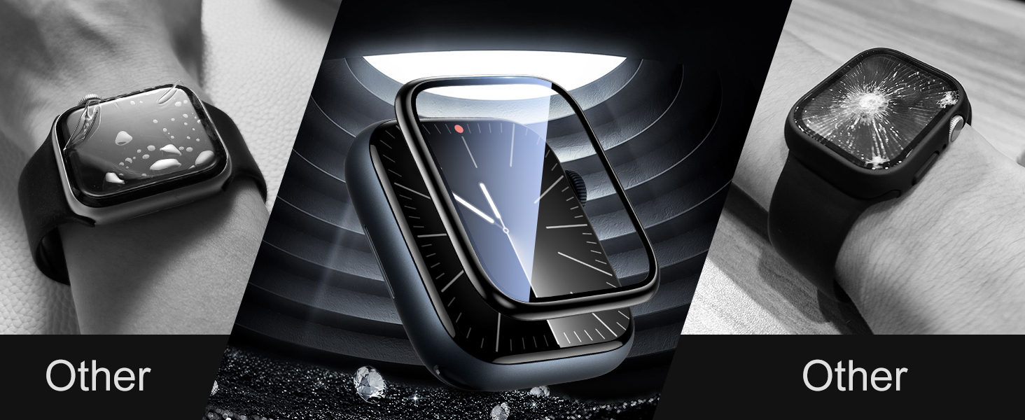 UniqueMe Compatible for Apple Watch Series 9/8/7 Screen Protector 45mm