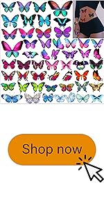 Butterfly Temporary Tattoos for Women Kids Girls