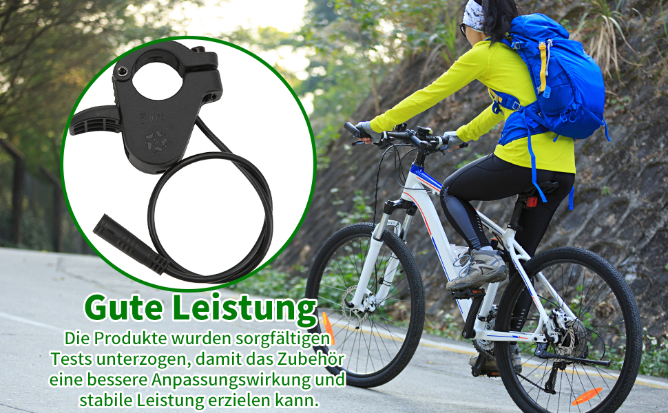 Electric bicycles thumb throttle with waterproof connection
