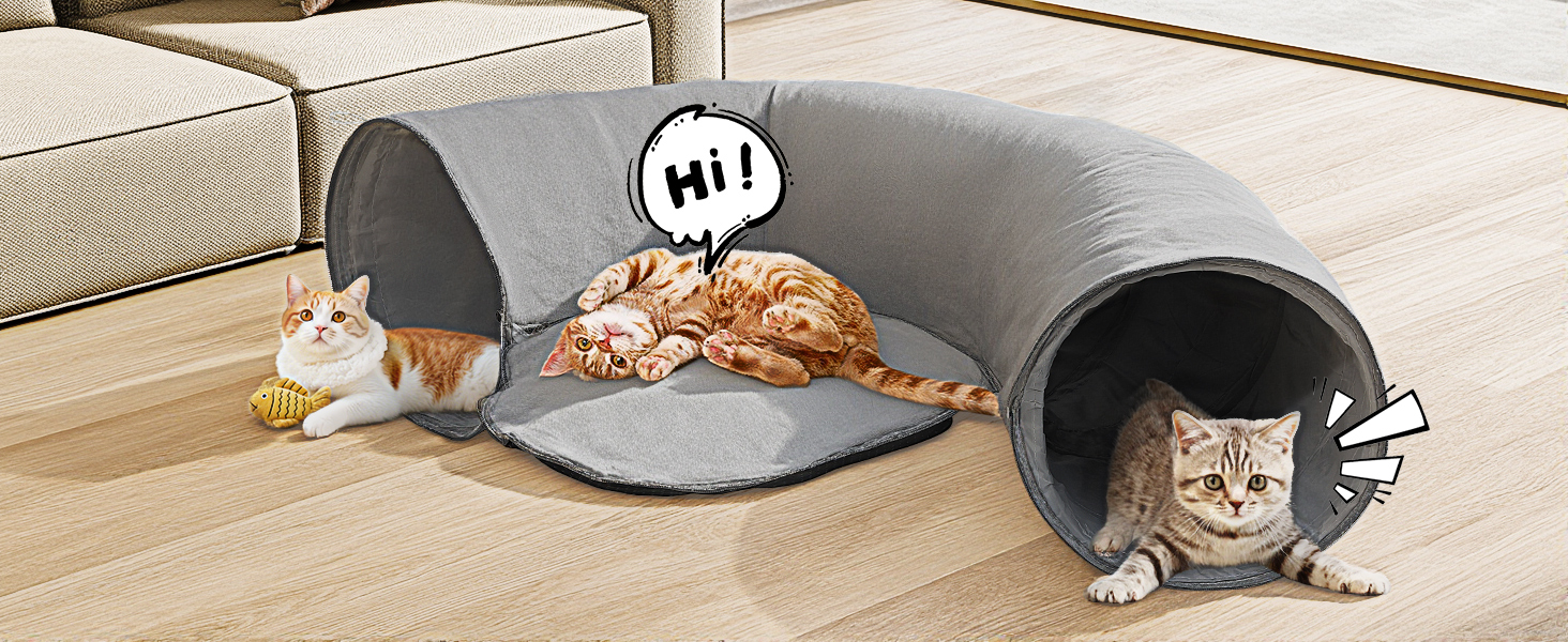 foldable cats cave hideout indoor kitty toys