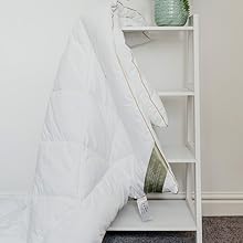 Indulge in the ultimate sleeping luxury with this silk duvet.