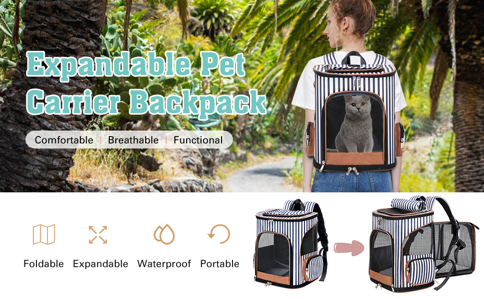 Lekereise Large Cat Backpack Carrier Airline Approved Pet Backpack