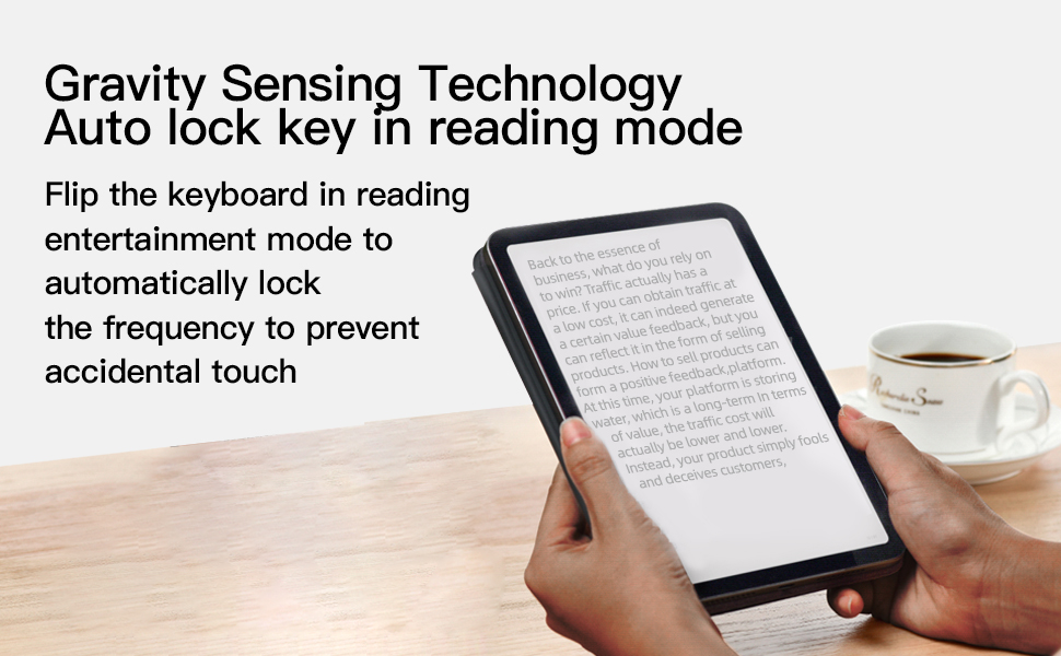 HOU iPad Mini 6 (8.3inch) Keyboard Case, Ultra Slim Folio