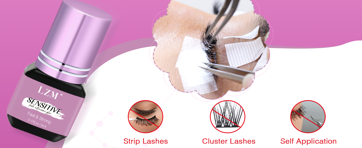 sensitive lash extension glue