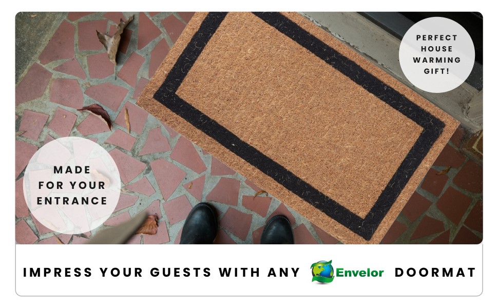 Envelor Home and Garden Handwoven, Extra Thick Doormat