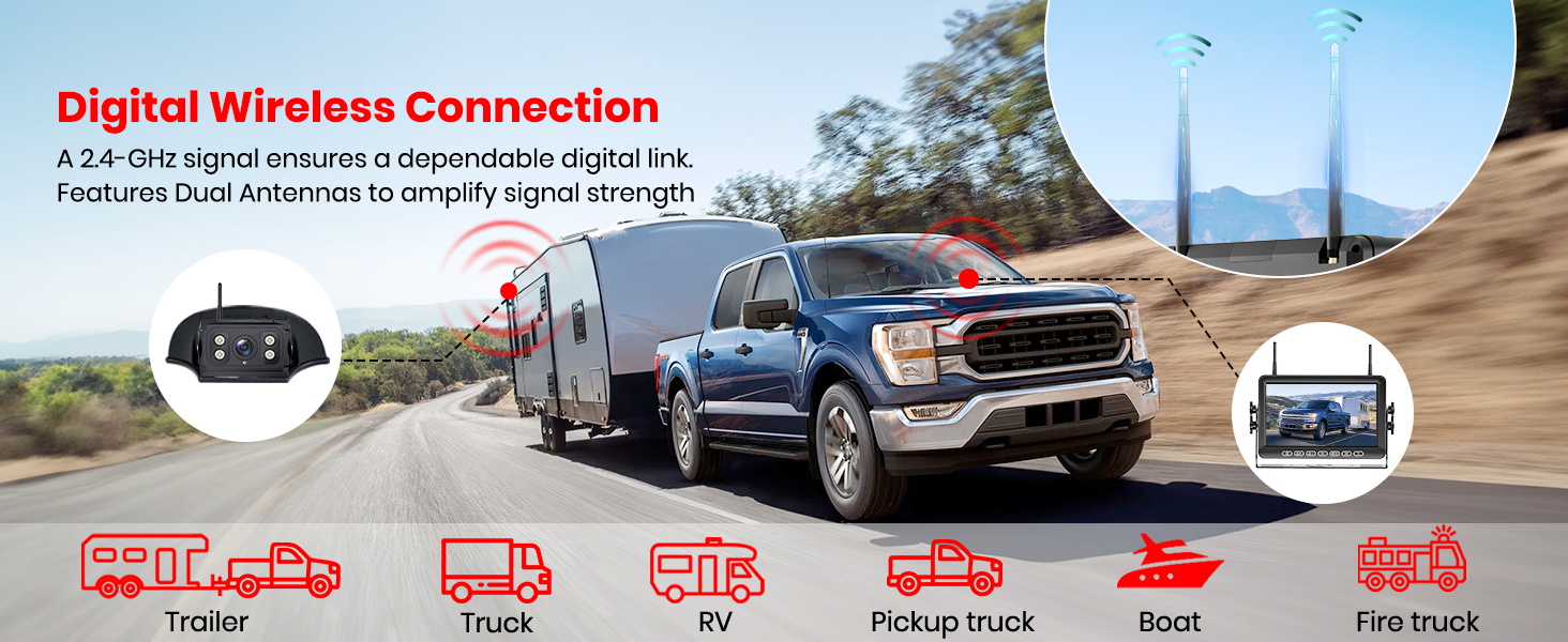 rv rear camera wireless with monitor rv back up camera rv backup camera wireless