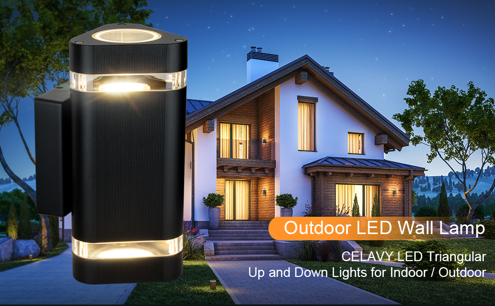 Triangular wall lamp