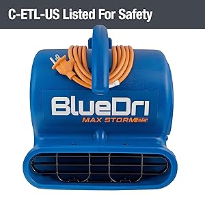 BlueDri Max Storm 25 ETL Listed