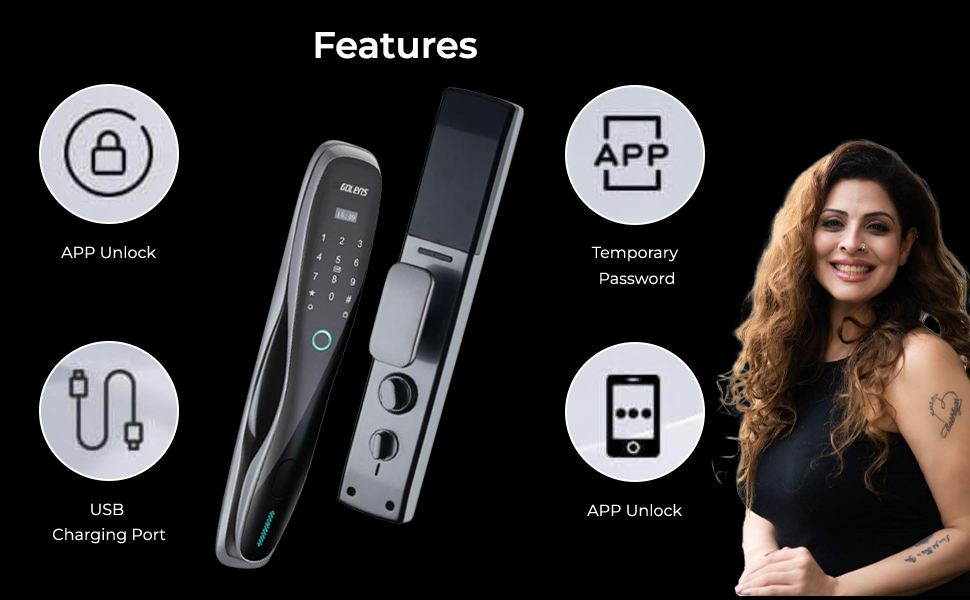 SPN-JGSP Smart Door Lock, Digital Door Lock Fingerprint Lock
