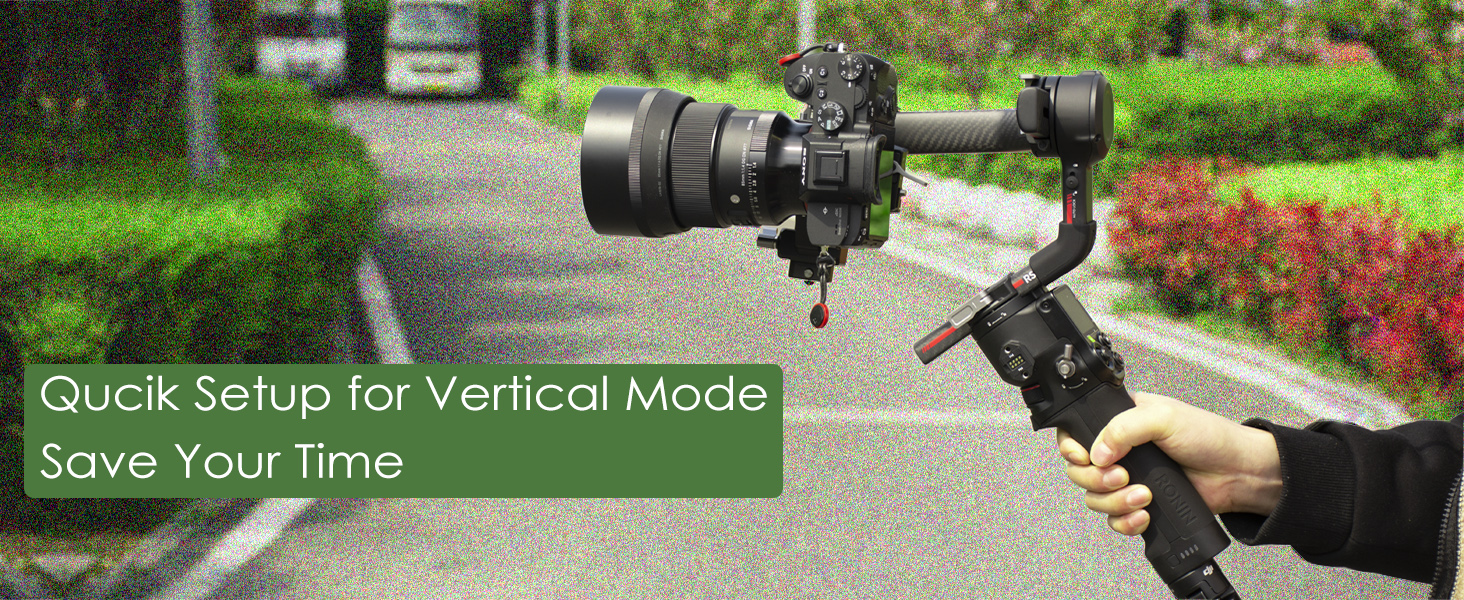 RS3 Vertical Camera Mount,Robust Portrait Mounting