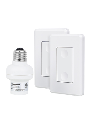 2V1 remote control wireless light socket