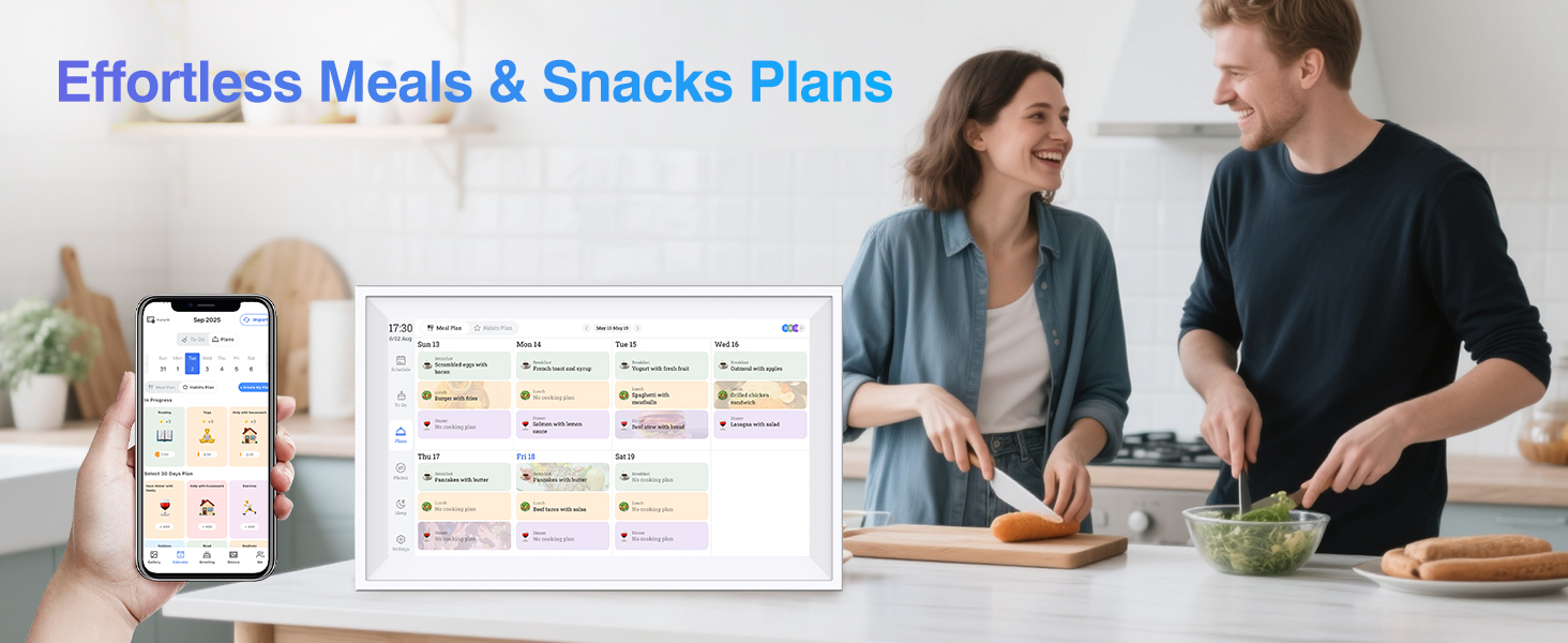 Wall electronic calendar